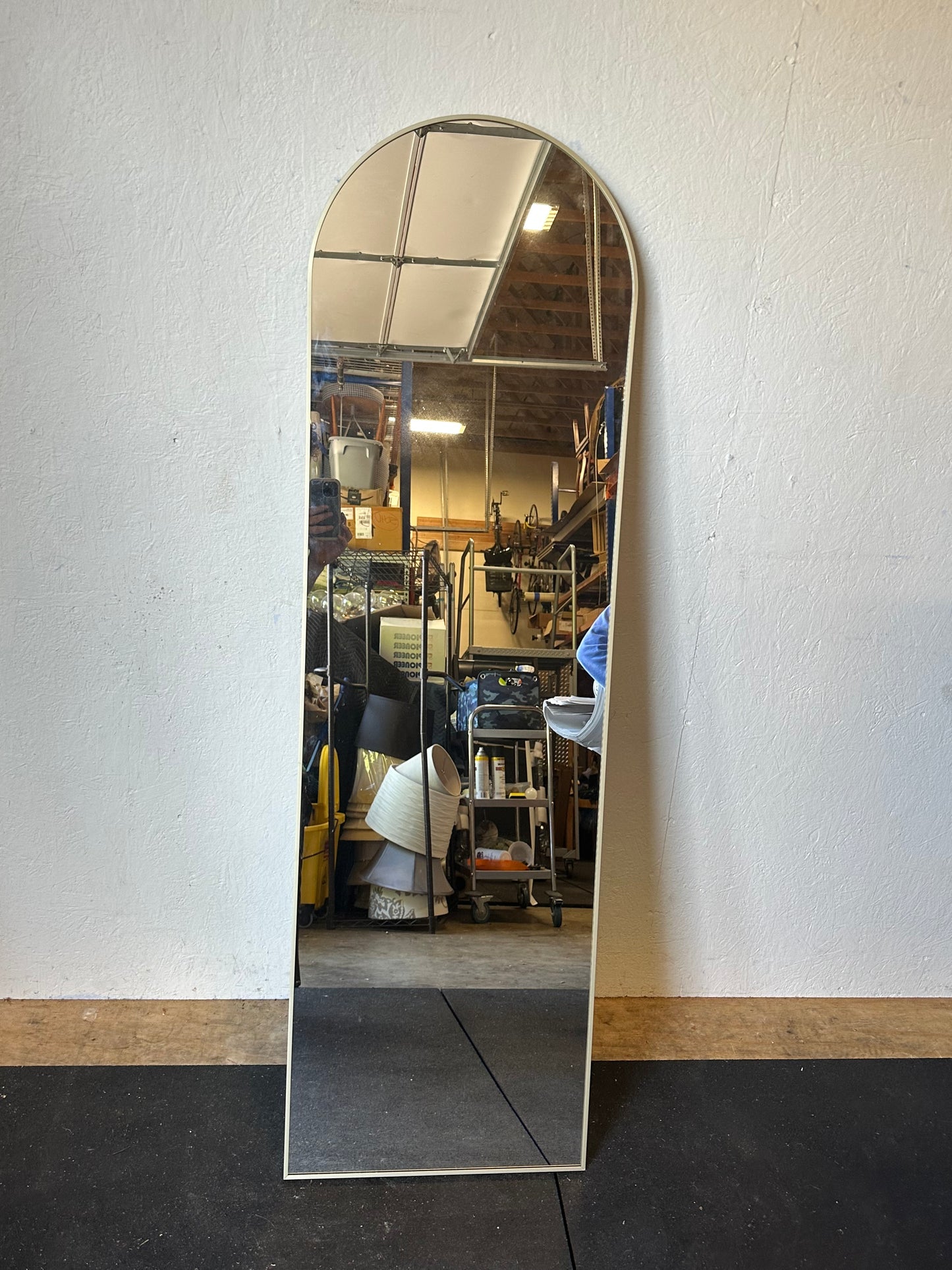 Full Length Wall Mirror Arch Metal Modern #0446