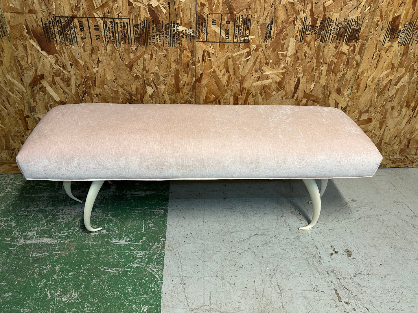 Light Pink Bedroom Bench #0822