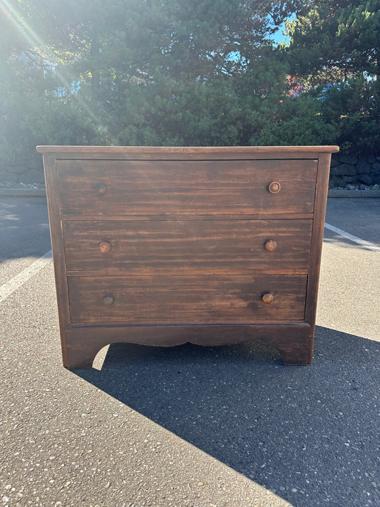 Solid Wood 3 Drawer Dresser