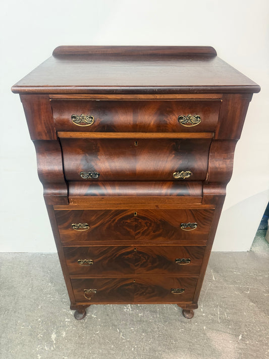 Antique American Empire Style Chest of Dovetail Drawers #1904