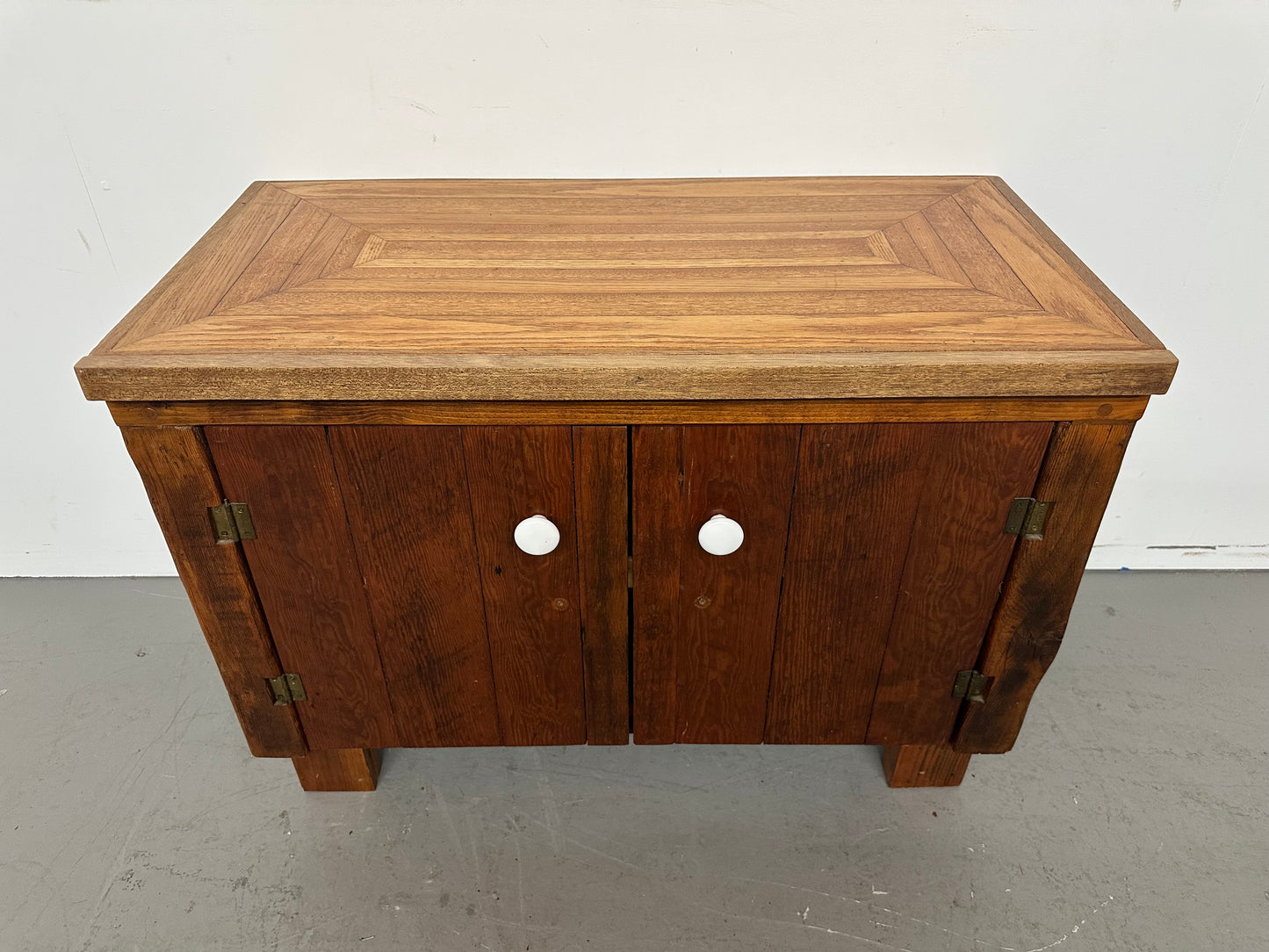Vintage Solid Wood Cabinet #1093