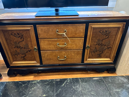 Vintage Bassett Chinoiserie Credenza #0735