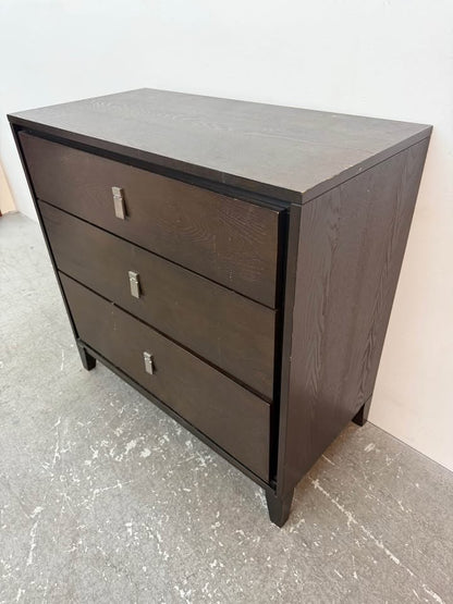 West Elm Niche Modern 3-Drawer Dark Wood Dresser