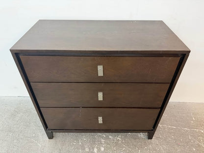 West Elm Niche Modern 3-Drawer Dark Wood Dresser
