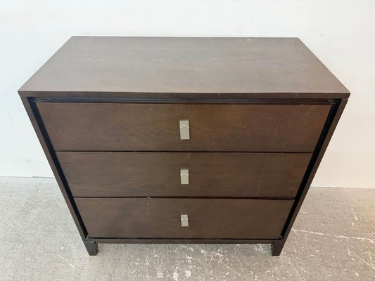 West Elm Niche Modern 3-Drawer Dark Wood Dresser