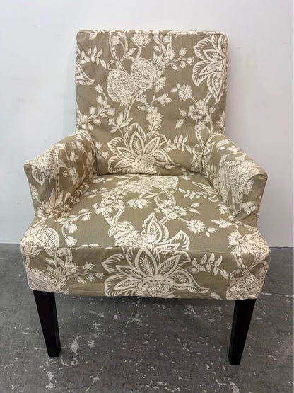 Pottery Barn Tanish Brown Armchair With Cover