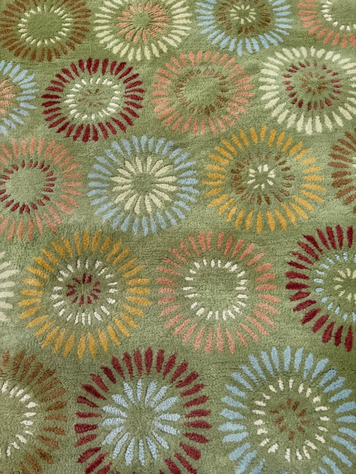 Company C Dandelion Green Wool Area Rug 46x66