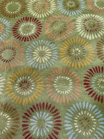 Company C Dandelion Green Wool Area Rug 46x66