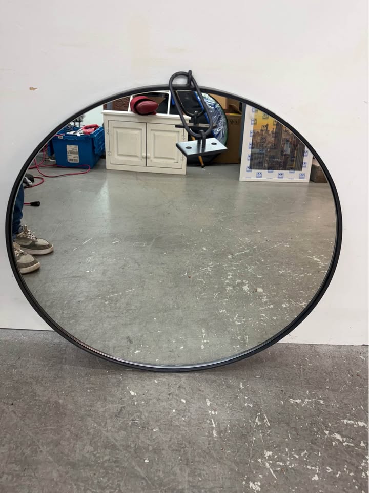 Four Hands Vina Mirror - Antiqued Iron Round Mirror