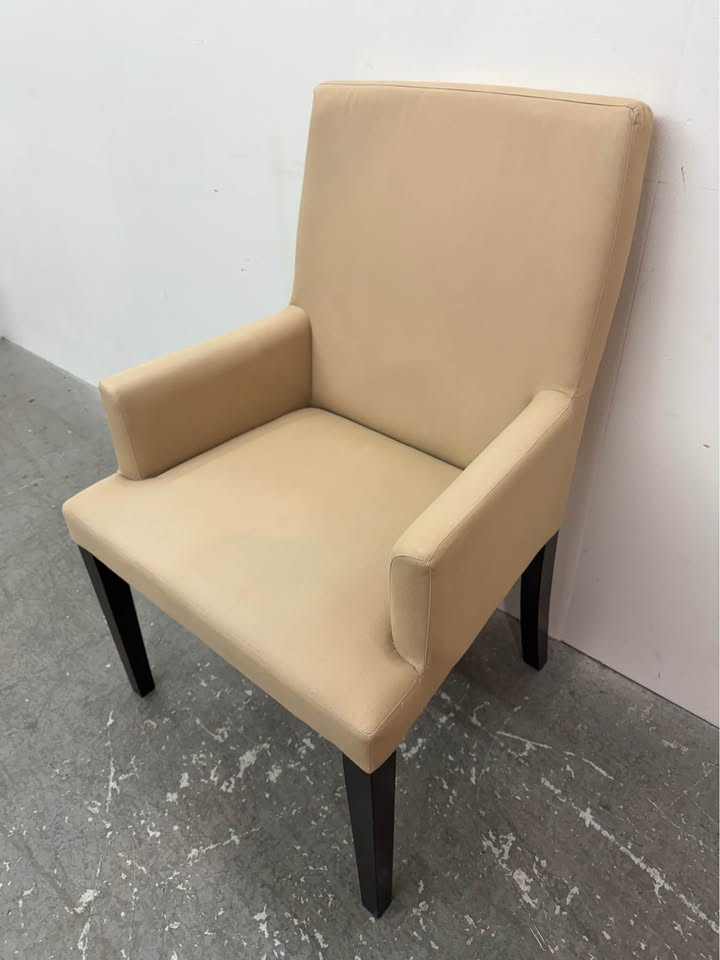 Pottery Barn Tanish Brown Armchair With Cover