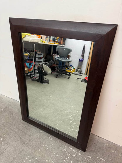 Crate/Barrel Rectangle Wood Mirror