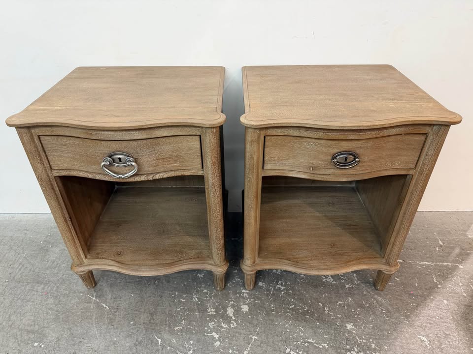 Set of Restoration Hardware Empire Rosette Nightstands