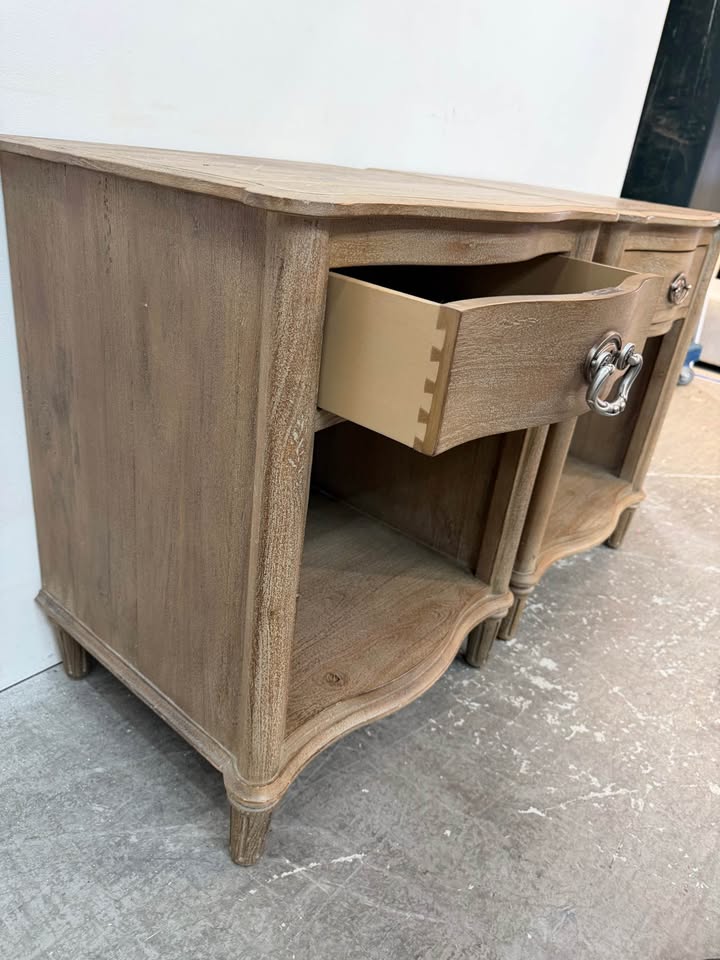 Set of Restoration Hardware Empire Rosette Nightstands