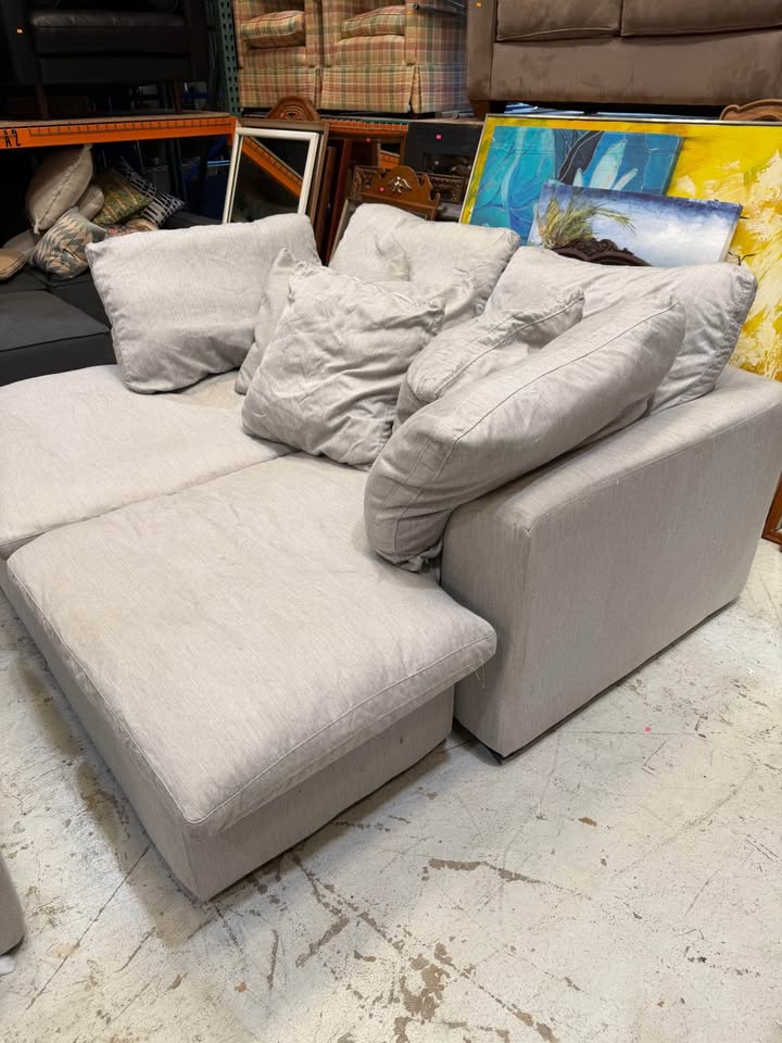 Grey Joybird Daybed and Ottoman