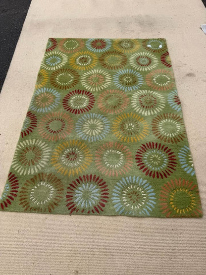 Company C Dandelion Green Wool Area Rug 46x66