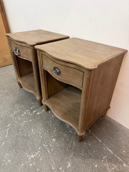 Set of Restoration Hardware Empire Rosette Nightstands