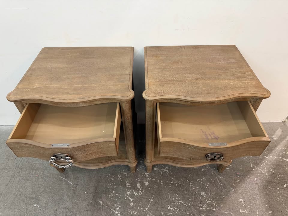 Set of Restoration Hardware Empire Rosette Nightstands