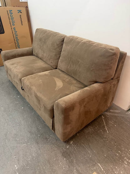 Brown American Leather Queen Sleeper Loveseat