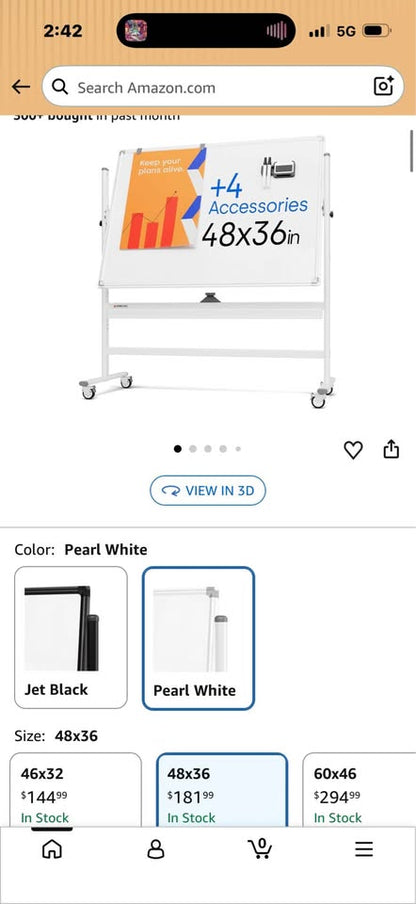 (New)Kamelleo Mobile Whiteboard 48x36
