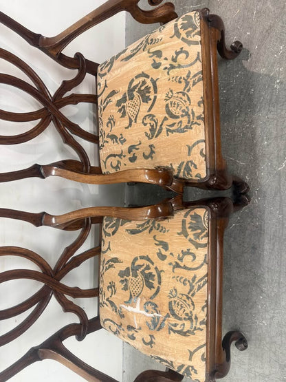 Faux Wood Wide Georgina Ribbon Style Chairs