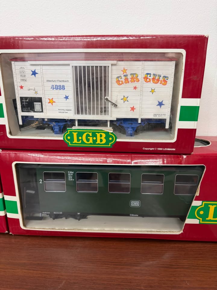 LGB G-Scale Model Train Cars Set of 4 New in Box