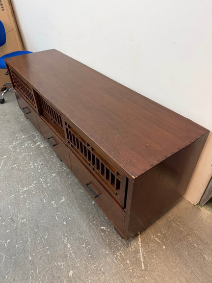 Mid-Century Modern Style Wooden Media Console