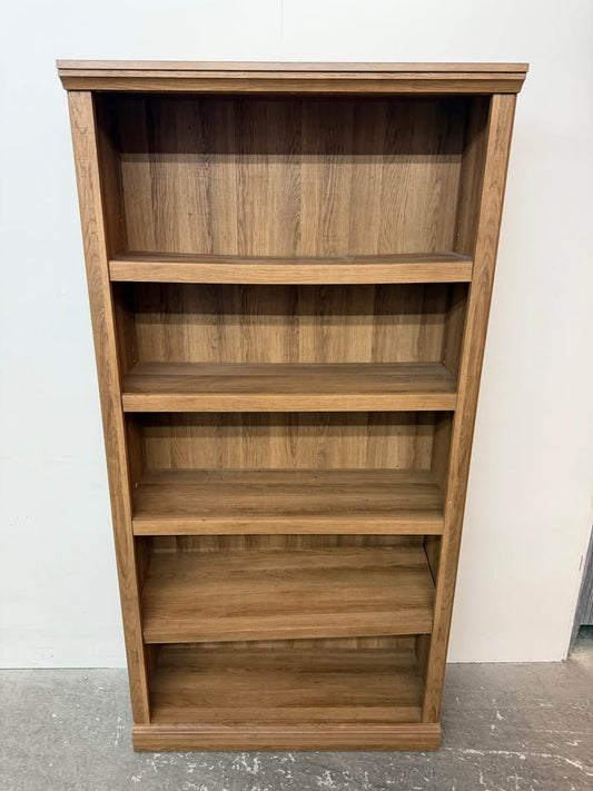 Faux Wood 5-Shelf Bookcase
