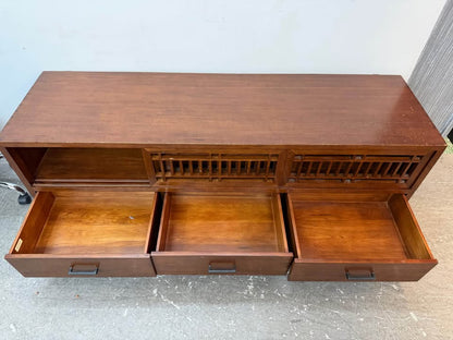 Mid-Century Modern Style Wooden Media Console