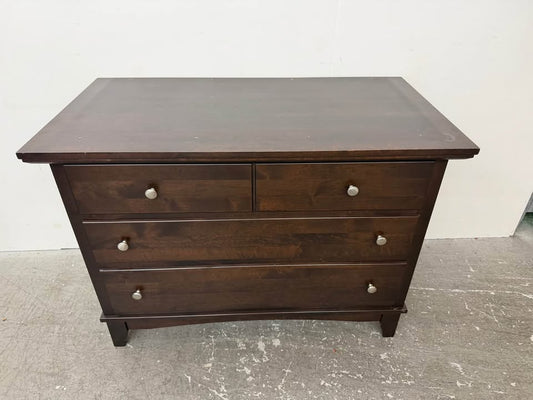 Dark Wood 4-Drawer Dresser #2301