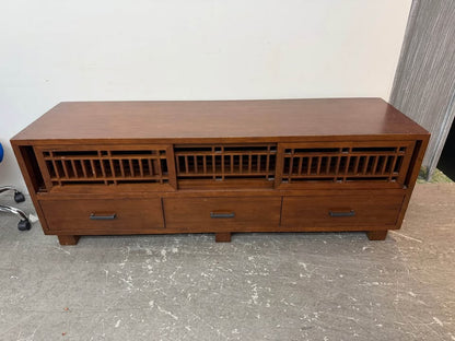Mid-Century Modern Style Wooden Media Console