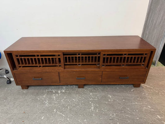 Mid-Century Modern Style Wooden Media Console
