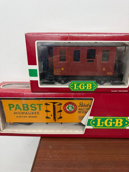 LGB G-Scale Model Train Cars Set of 4 New in Box