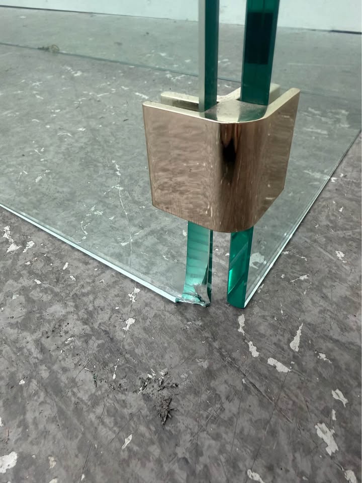 MCM Glass Dining Table