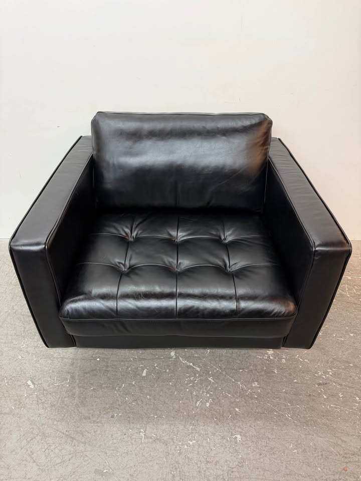 Black Leather Armchair