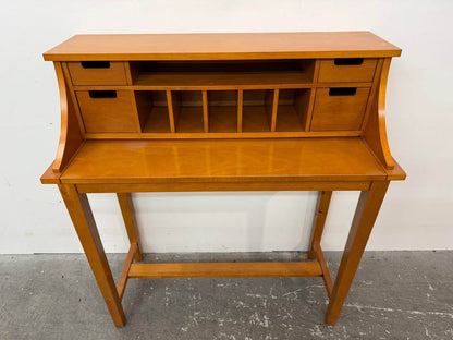 Wooden Secretary Desk with Hutch