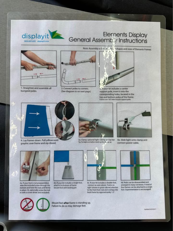 20’ Tradeshow Panel Case with Displayit 10’ x 20’ Elements Cutain Wall Display Kit