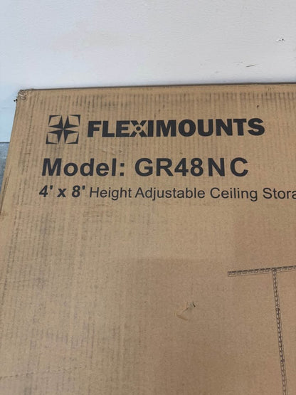 Fleximounts GR48NC 4' x 8' Height Adjustable Ceiling Storage Rack