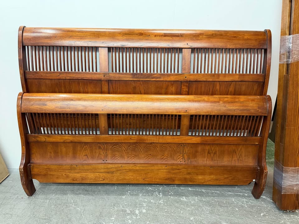 King Size Wooden Sleigh Bed Frame #2303