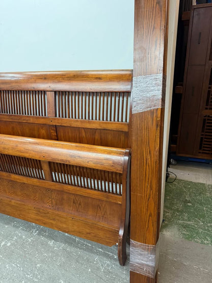 King Size Wooden Sleigh Bed Frame #2303