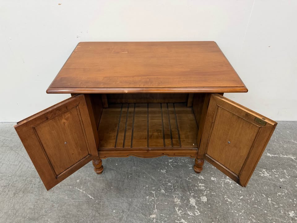 Vintage Wood Two-Door Cabinet #2419