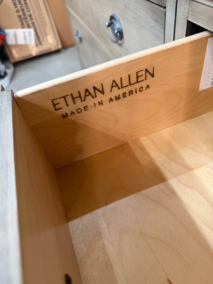 Ethan Allen Villa Double File Bookcases with Drawers #2368