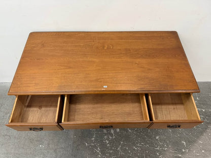 Vintage Wooden Pedestal Desk #2200