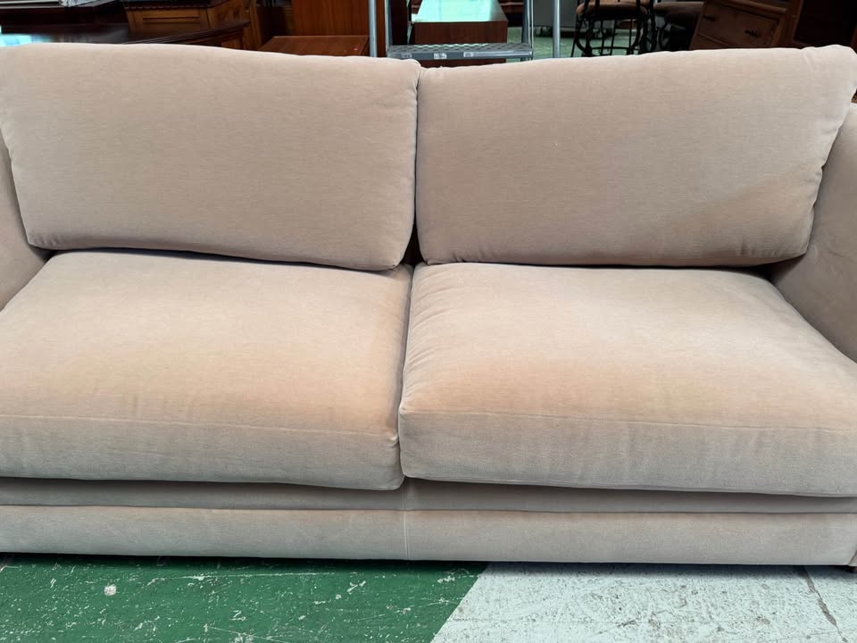 Matching Set of 2 Fuzzy Material Couch #2355