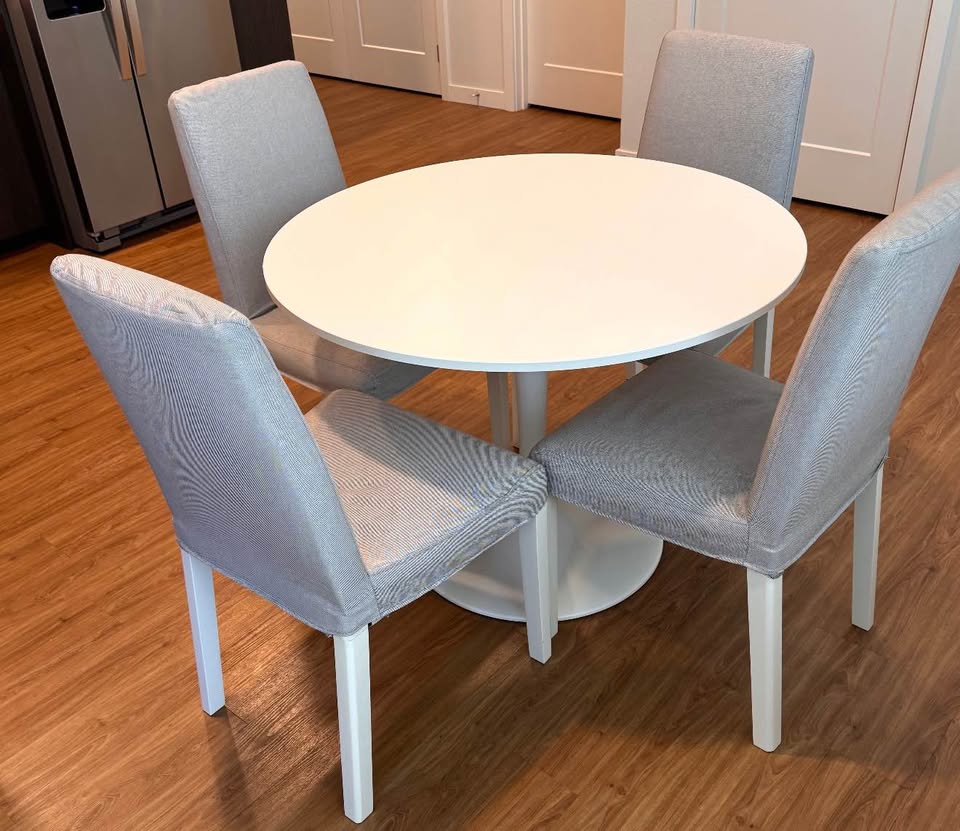 4 IKEA BergMund Upholstered Chairs