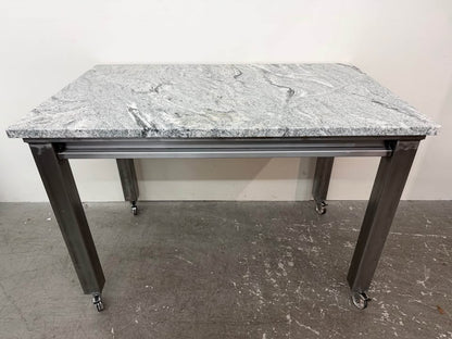 Custom Made Granite Top Industrial Rolling Table #2466