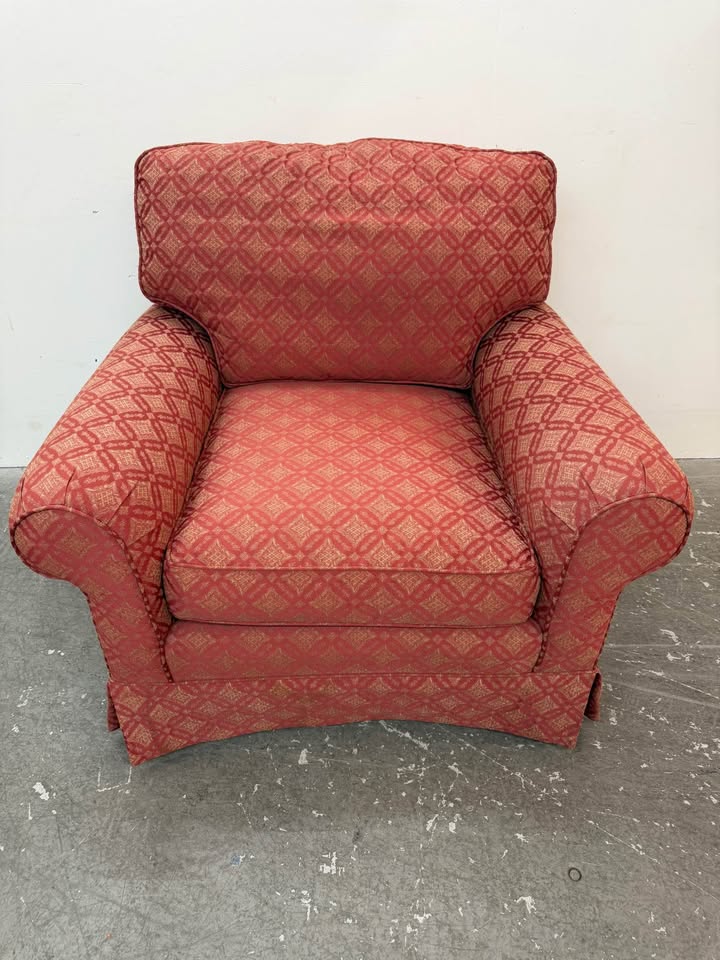 Taylor King Silk Club Armchair #2377