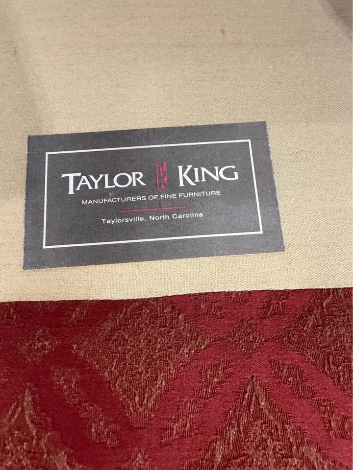 Taylor King Silk Club Armchair #2377