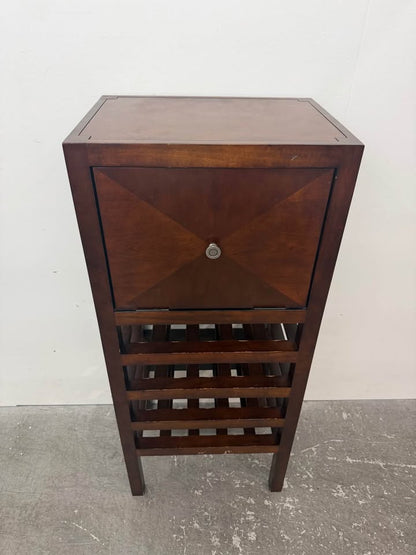 Faux Wood Bar Cabinet with Wine Rack/Mirror #2470