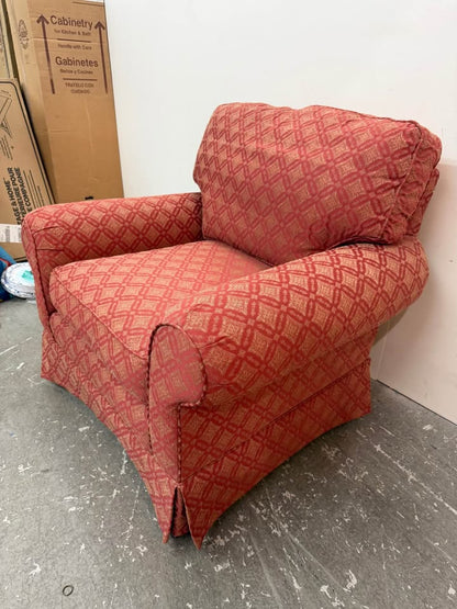 Taylor King Silk Club Armchair #2377