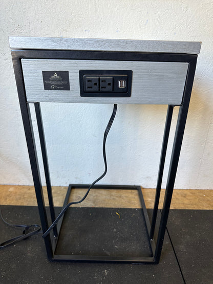 Metal C-Table with USB Port #0449